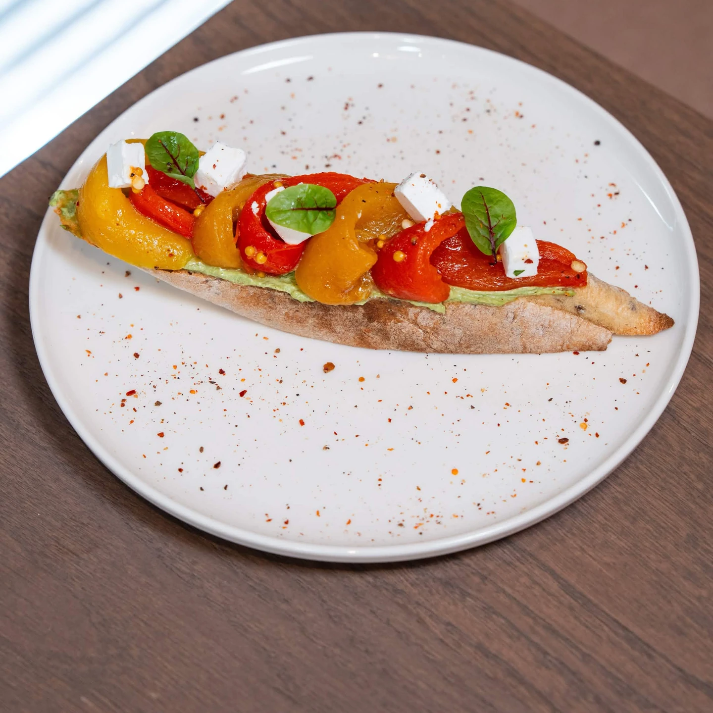 Bruschetta cu ardei copt
